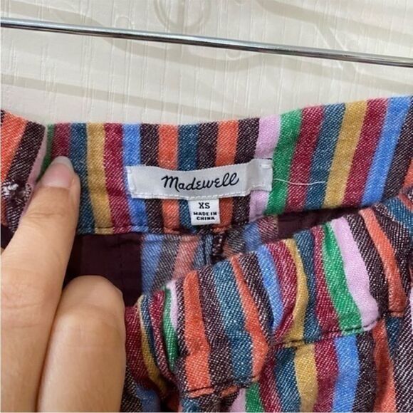 Madewell striped pull on shorts size XS - Picture 2 of 6